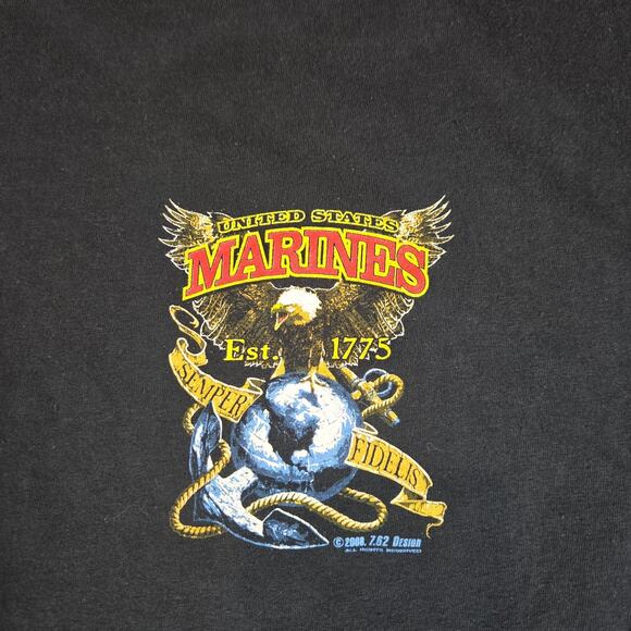 USMC Fighting Eagle Limited Edition T-Shirt 7.62 Design Men’s XL Marines 2008 T - Picture 3 of 8